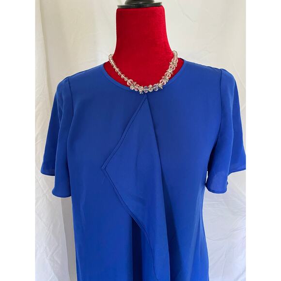 BCBG Max Azria Sapphire Blue XS Extra Small Petite Dress - Retails $198 New Tags - Picture 2 of 11